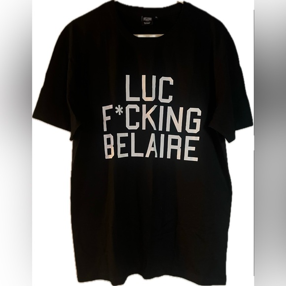 Luc Belaire T-Shirt Adult Size XL- For Staff Only Rare France Black White Wine - Picture 4 of 8